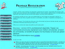 Tablet Screenshot of pilotage-restauration.com